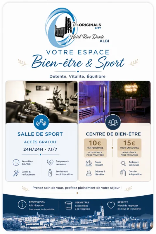Affiche centre de bien-être 